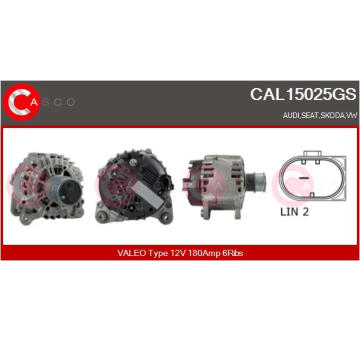 Alternátor CASCO CAL15137AS
