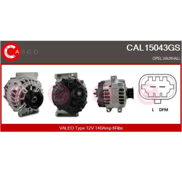 Alternátor CASCO CAL15158AS