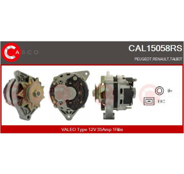 generátor CASCO CAL10430AS