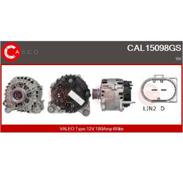 generátor CASCO CAL10460AS