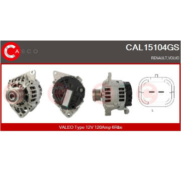 generátor CASCO CAL10468AS