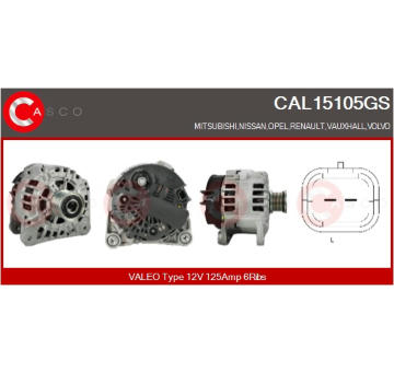 Spínač, zvedací zařízení oken CASCO CWR73002AS