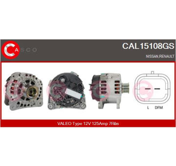 Alternátor CASCO CAL15226AS