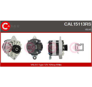 Alternátor CASCO CAL15232AS