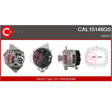 Spínač, zvedací zařízení oken CASCO CWR76002AS