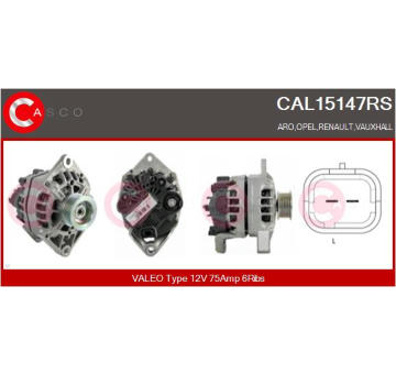 Odpor vnútorného ventilátora CASCO CRS71031GS