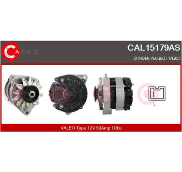 Alternátor CASCO CAL15338AS