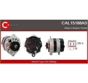 Spínač, zvedací zařízení oken CASCO CWR82004AS