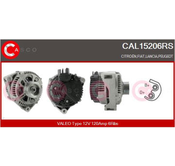 Alternátor CASCO CAL15381AS