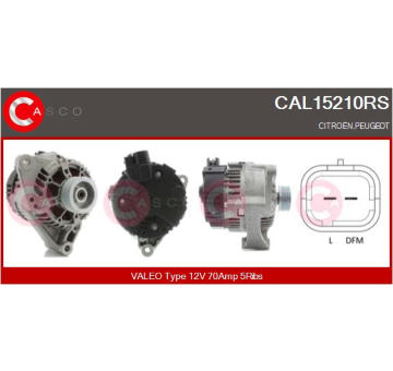 Alternátor CASCO CAL15388AS