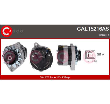 Alternátor CASCO CAL15398AS