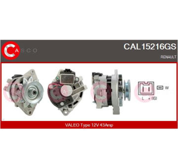 generátor CASCO CAL15216GS