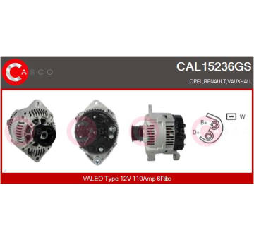 generátor CASCO CAL15236GS