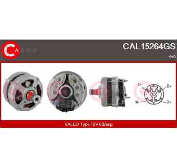 Alternátor CASCO CAL15482AS