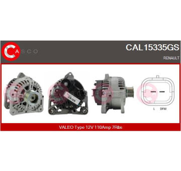 Alternátor CASCO CAL15589GS