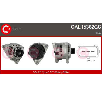 Alternátor CASCO CAL15A09GS