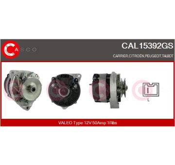 Alternátor CASCO CAL10157GS