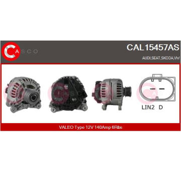 Alternátor CASCO CAL15457AS