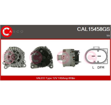 Alternátor CASCO CAL10235AS