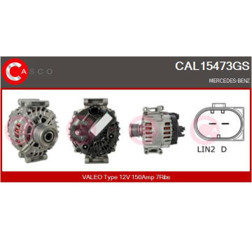 Alternátor CASCO CAL20128AS