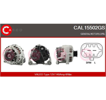 Alternátor CASCO CAL10278AS