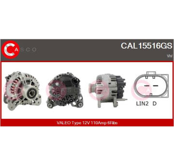 generátor CASCO CAL14100AS