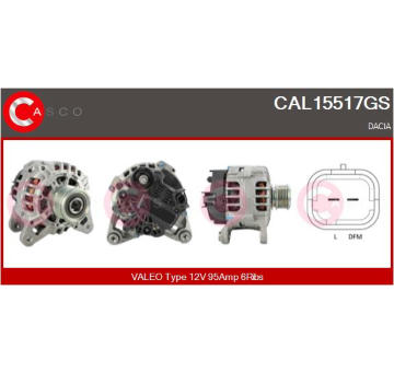 Řemenice, generátor CASCO CCP90114GS