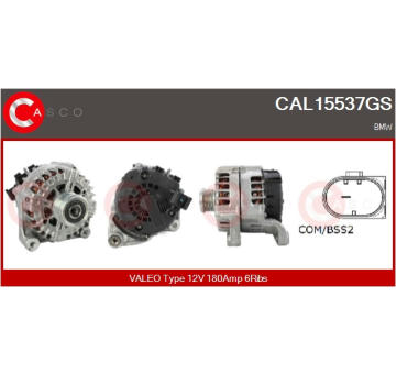 Remenica alternátora CASCO CCP90134AS