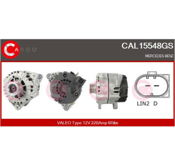 Remenica alternátora CASCO CCP90141AS