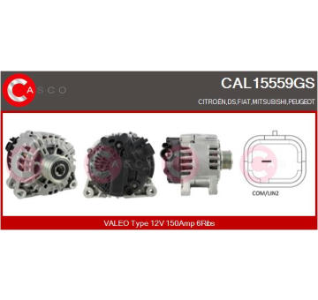 Alternátor CASCO CAL10128AS