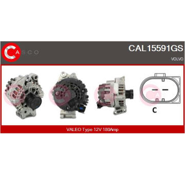 Řemenice, generátor CASCO CCP90179GS