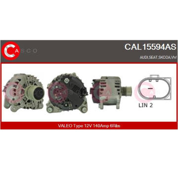 Alternátor CASCO CAL10363AS