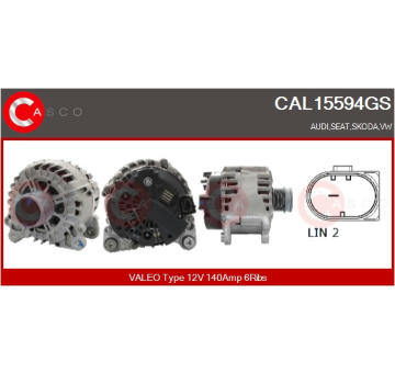 generátor CASCO CAL15042AS