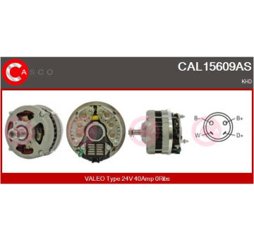 Alternátor CASCO CAL10366AS