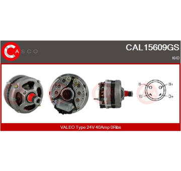 Řemenice, generátor CASCO CCP90203GS