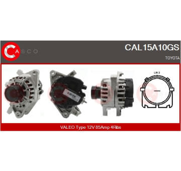 Remenica alternátora CASCO CCP90216AS