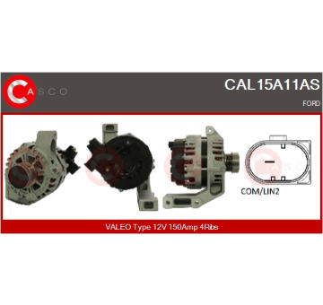 Řemenice, generátor CASCO CCP90216GS