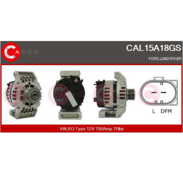 Remenica alternátora CASCO CCP90221AS