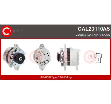generátor CASCO CAL15137AS