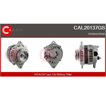 Řemenice, generátor CASCO CCP92123GS