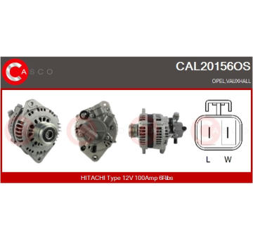 Řemenice, generátor CASCO CCP94100AS