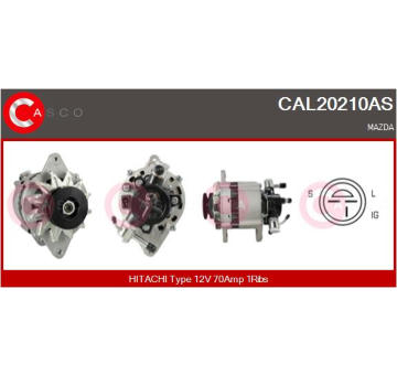 Alternátor CASCO CAL25108AS