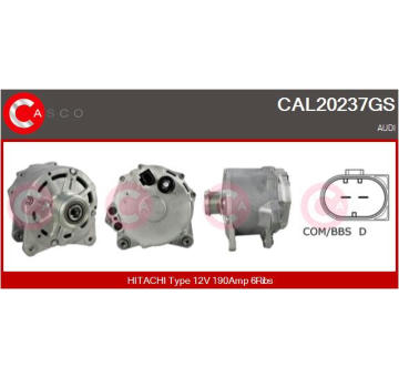 Alternátor CASCO CAL30104AS