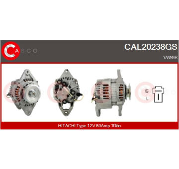 generátor CASCO CAL15258AS