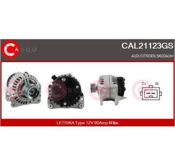 generátor CASCO CAL10647AS