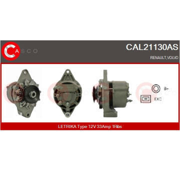 generátor CASCO CAL15338AS