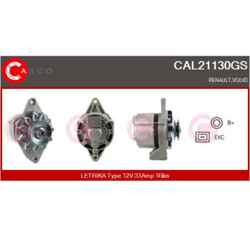 generátor CASCO CAL10655AS