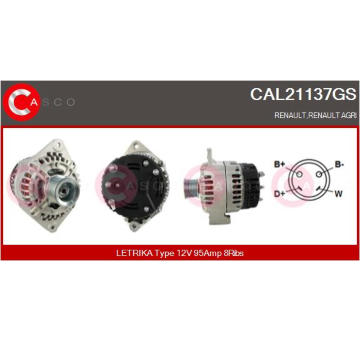 Alternátor CASCO CAL30185AS