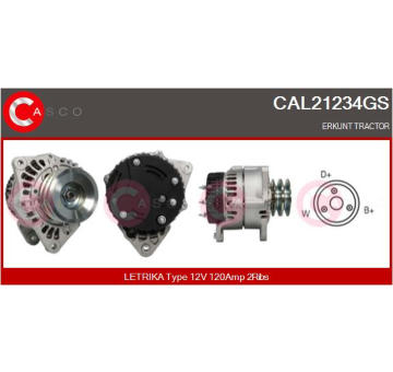 Alternátor CASCO CAL32122AS