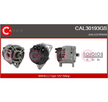 Alternátor CASCO CAL35280AS